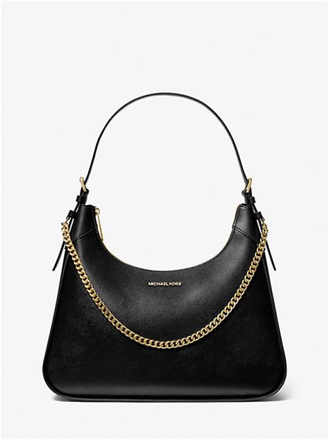 wilma pouchette michael kors|Wilma Large Leather Shoulder Bag .